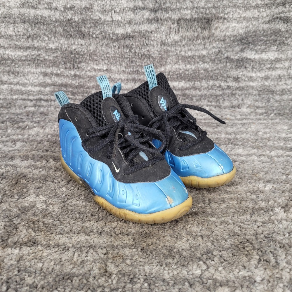 Nike Little Posite One Baby Sneakers Athletic Shoes Blue Black Toddler Size 9C